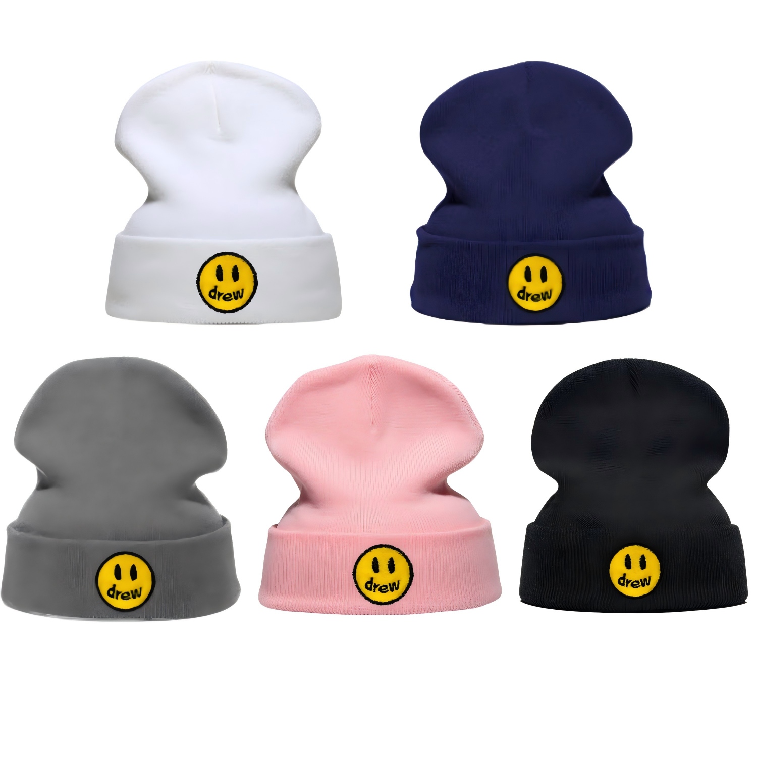 Beanie Cuffed Knit - Nowa haftowana czapka beanie z dzianiny