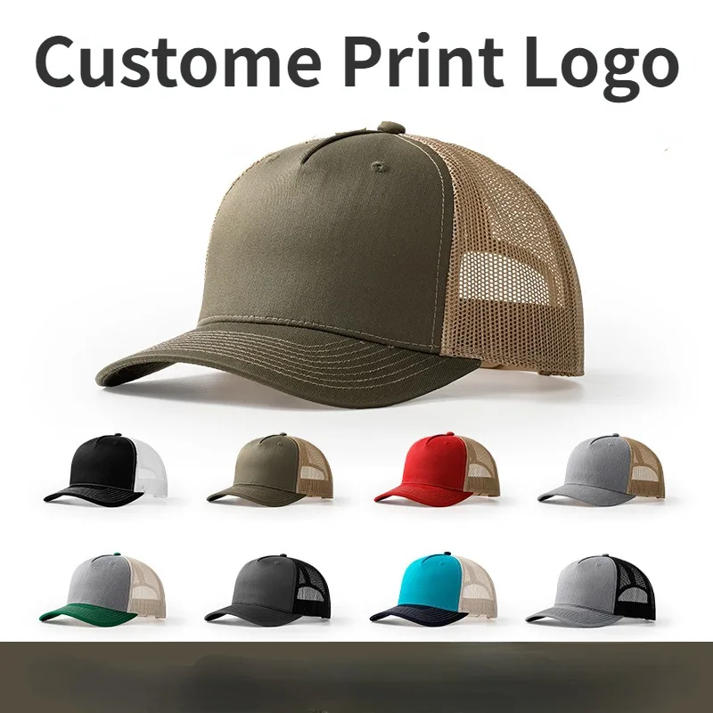 Trucker Cap Mesh - 2024 nadrukowane Logo z mikro-zakrzywionym rondem