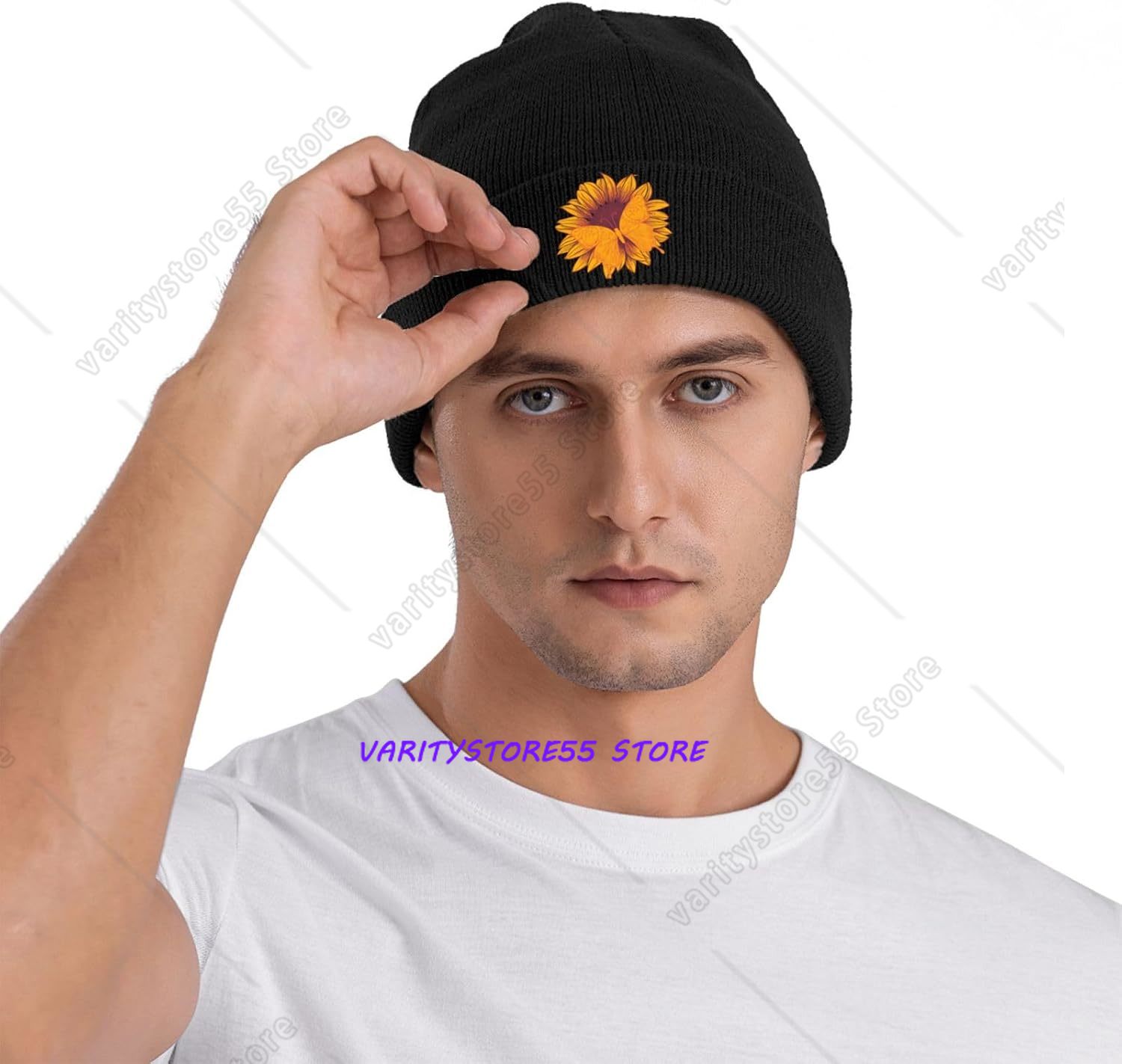 Czapka z dzianiny w motywy sło – Beanie Cuffed Knit recenzja i cena