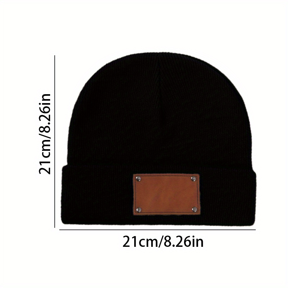 Czapka zimowa z naszywką ze sk – Beanie Cuffed Knit recenzja i cena