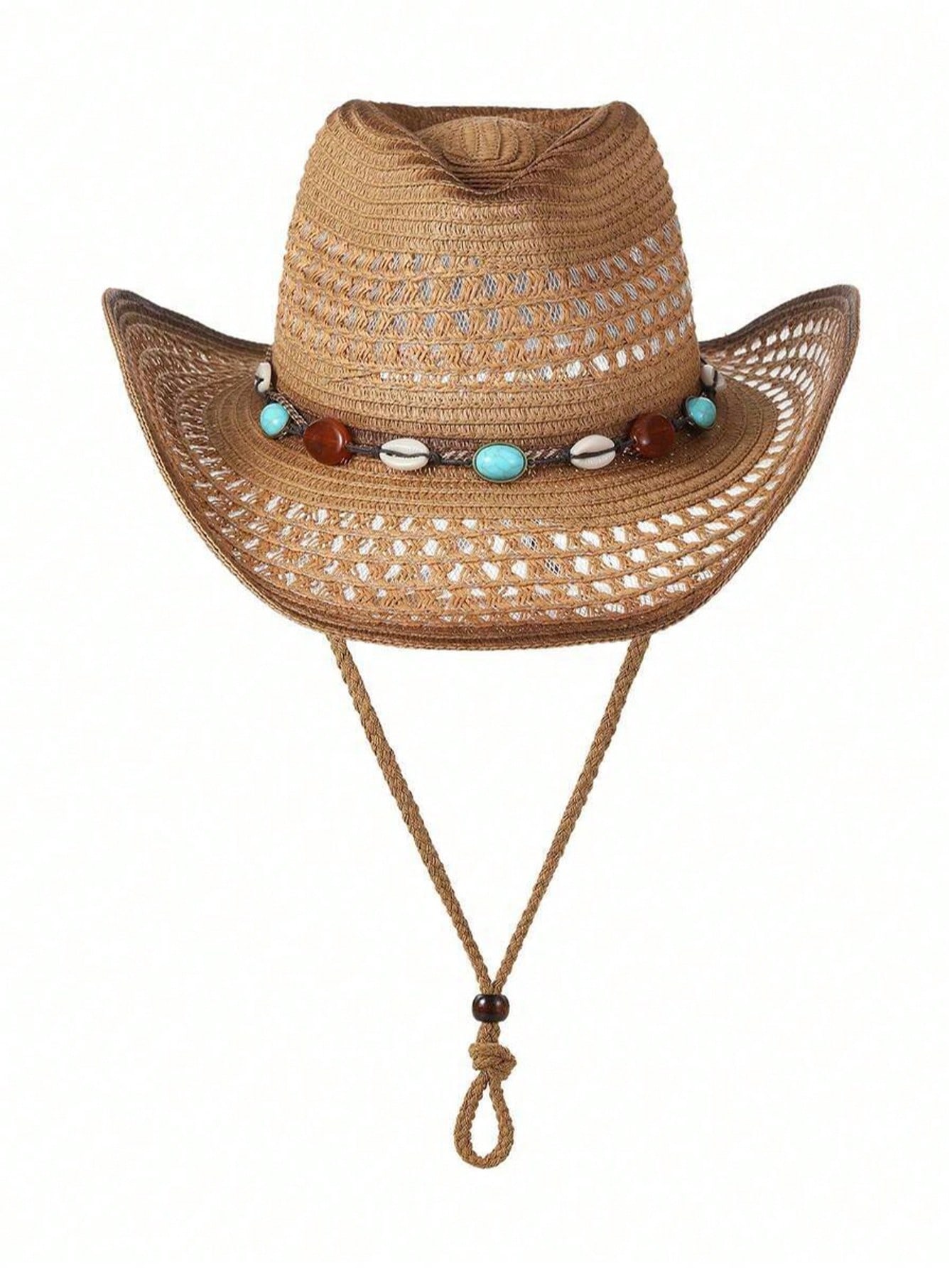 Unisexowy brązowy kapelusz kow – Cowboy Hat Straw recenzja i cena
