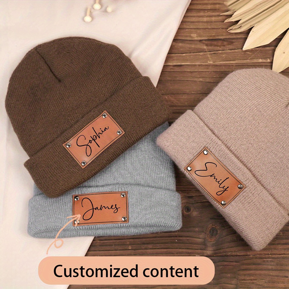 Czapka z dzianiny z personaliz – Beanie Cuffed Knit recenzja i cena